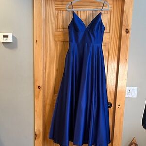 Elegant Blue Women's Dress